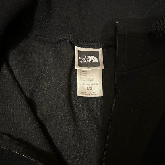 The North Face Quarter Zip Black Pullover Large Long Sleeve Sweater Mens - Picture 3 of 8
